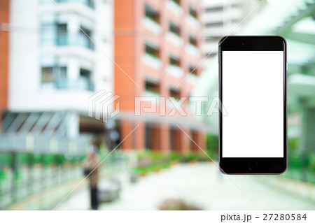 スマホ 携帯電話 スマートフォン 都市風景 東京 不動産イメージ スマホ 携帯電話 スマートフォン 都市風景 東京 不動産イメージ 27280584