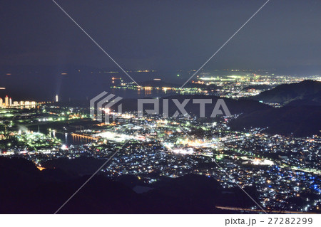 【和歌山県】　和歌山市、海南市　沿岸部の夜景 27282299