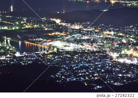 【和歌山県】　和歌山市、海南市　沿岸部の夜景 27282322
