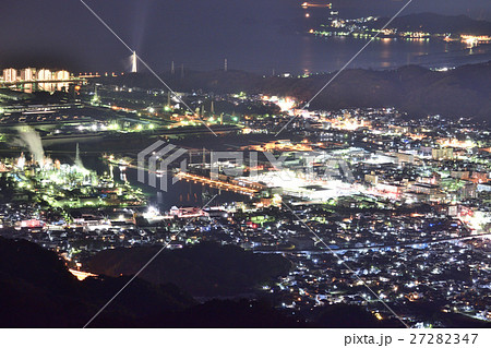 【和歌山県】 和歌山市、海南市 沿岸部の夜景 【和歌山県】 和歌山市、海南市 沿岸部の夜景 27282347