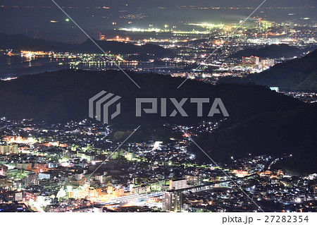 【和歌山県】　和歌山市、海南市　沿岸部の夜景 27282354