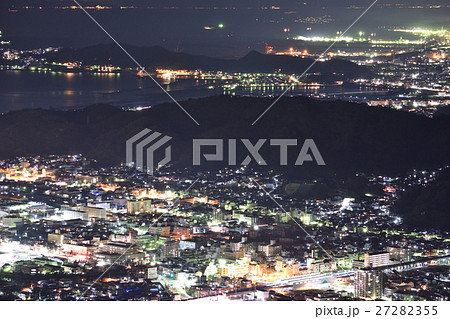【和歌山県】　和歌山市、海南市　沿岸部の夜景 27282355