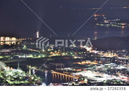 【和歌山県】 和歌山市、海南市 沿岸部の夜景 【和歌山県】 和歌山市、海南市 沿岸部の夜景 27282358