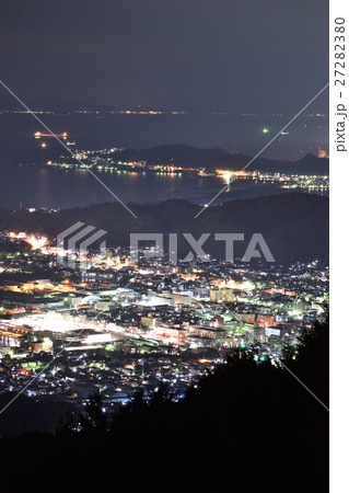 【和歌山県】 和歌山市、海南市 沿岸部の夜景 【和歌山県】 和歌山市、海南市 沿岸部の夜景 27282380