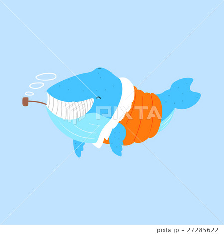 Blue Whale Smoking Pipe In Padded Coat,Arctic 27285622