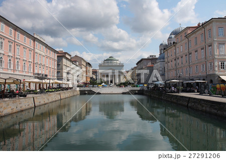 The Grand Canal in Trieste, Italy in summer day. The Grand Canal in Trieste, Italy in summer day. 27291206