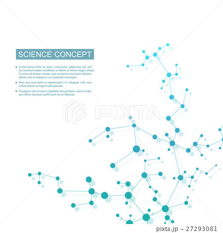 Structure molecule of DNA and neurons. Structural 27293081