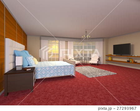 ベッドルームのイラスト素材 ベッドルームのイラスト素材