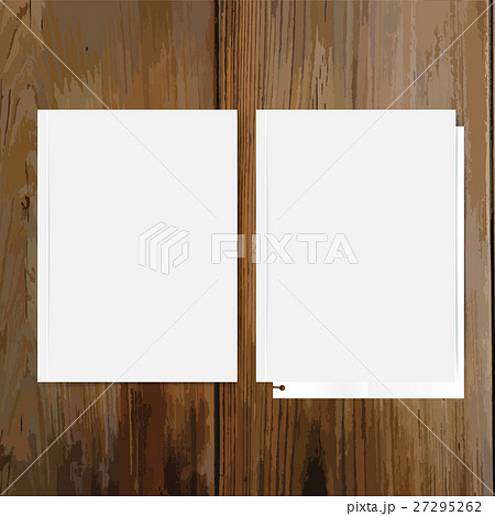 Blank catalog, magazines,book mock up on wood background. Vector illustration Blank catalog, magazines,book mock up on wood background. Vector illustration 27295262