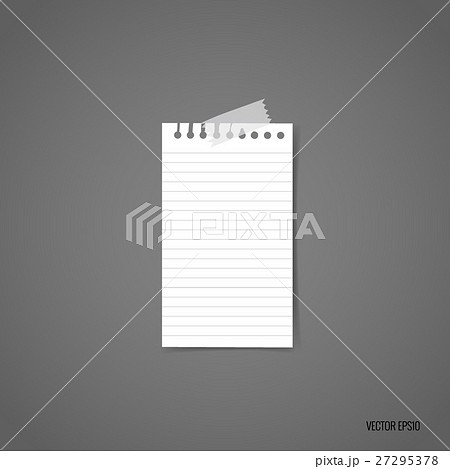 Blank white note papers, ready for your message. Vector illustration 27295378