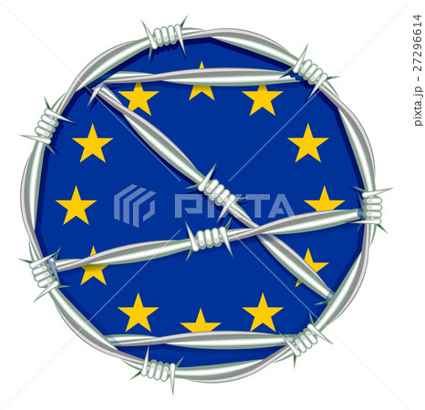 Yellow stars on blue background symbol of European 27296614