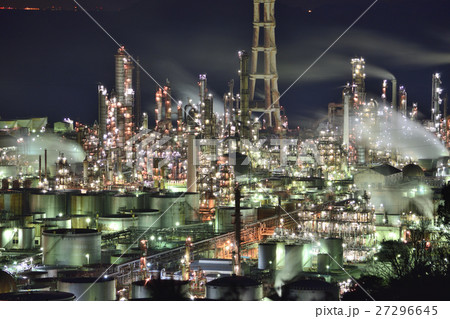 【和歌山県】 有田市初島 工場夜景 【和歌山県】 有田市初島 工場夜景 27296645