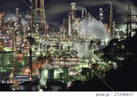 【和歌山県】 有田市初島 工場夜景 【和歌山県】 有田市初島 工場夜景 27296657