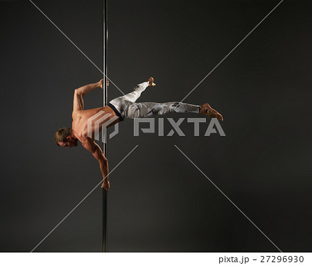 Young athlet on pilon studio shot Young athlet on pilon studio shot 27296930