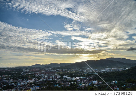 sky with clouds and sun 27299129