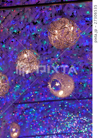 洞爺湖イルミネーショントンネルの写真素材