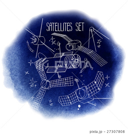 Graphic satellites set Graphic satellites set 27307808