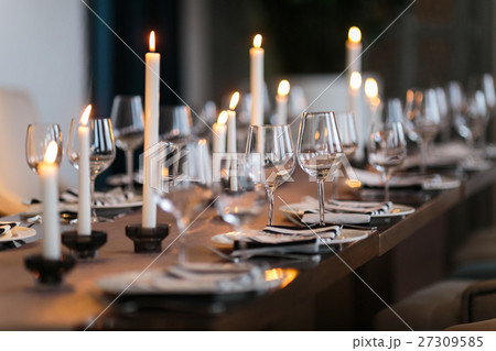 Wedding decor. interior. Festive . The burning Wedding decor. interior. Festive . The burning 27309585