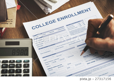 College Enrollment Study Academic Concept 27317156