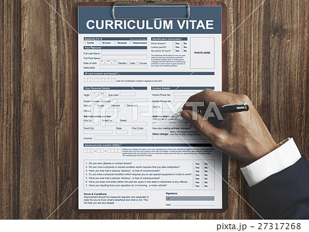 Curriculum Vitae Resume Job Application Concept 27317268