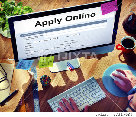 Apply Online Application Form Recruitment Concept Apply Online Application Form Recruitment Concept 27317639