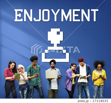 Enjoyment Entertainment Fun Game Concept 27318035