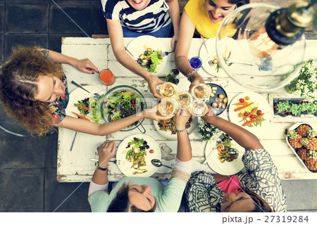 Women Communication Dinner Together Concept 27319284