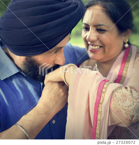 Indian Couple Love Care Concept Indian Couple Love Care Concept 27320072
