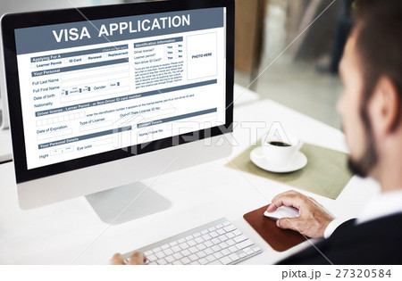 Visa Application Form Immigration Concept Visa Application Form Immigration Concept 27320584