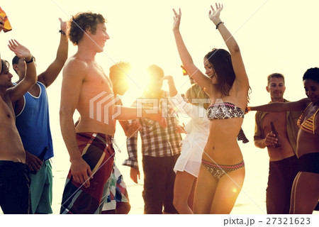 Beach Vacation Enjoying Holiday Relaxation Concept 27321623