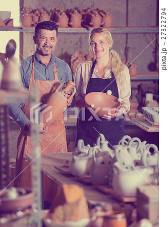 two artisans having ceramics 27322794