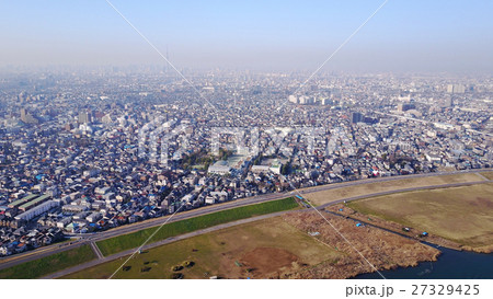 江戸川上空から見た東京 江戸川上空から見た東京 27329425