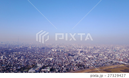 江戸川上空から見た東京 江戸川上空から見た東京 27329427