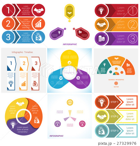 Infographics Elements. Template 3 positions. Infographics Elements. Template 3 positions. 27329976