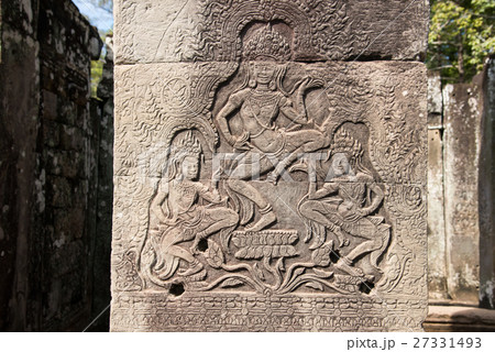 アンコールトム 女神レリーフ アンコールトム 女神レリーフ 27331493