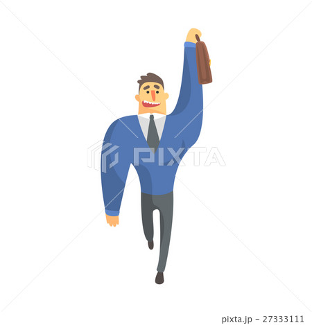 Businessman Top Manager In A Suit Catching Taxi 27333111