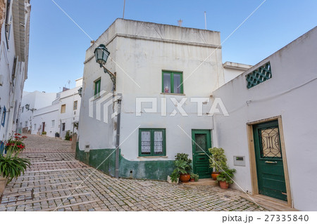 Traditional Portuguese streets with pavement, of 27335840