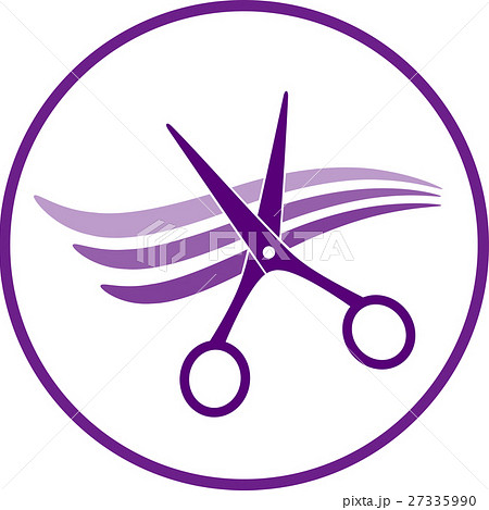 icon with hair and scissors icon with hair and scissors 27335990