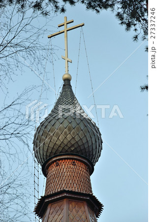 The tower and cross of the Church The tower and cross of the Church 27337246