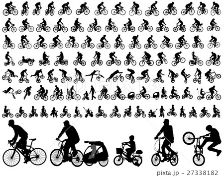 106 high quality bicyclists silhouettes 106 high quality bicyclists silhouettes 27338182
