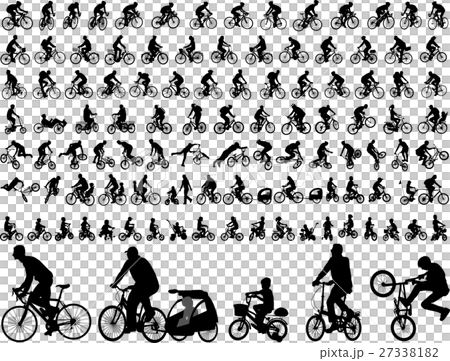 106 high quality bicyclists silhouettes 106 high quality bicyclists silhouettes 27338182