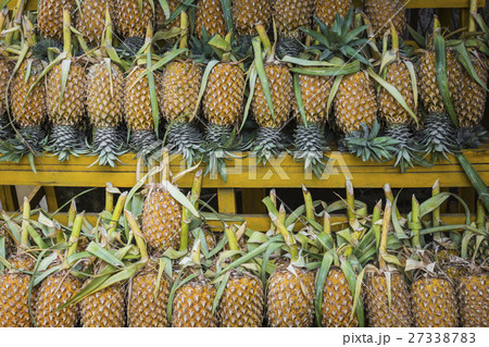 Fresh pineapple in local market in Kandy,Sri Lanka 27338783