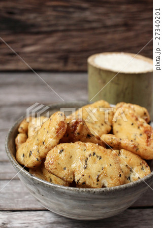 Snack of senbei rice cake japanese Snack of senbei rice cake japanese 27340201