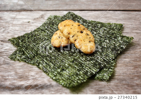 Snack of senbei rice cake japanese 27340215