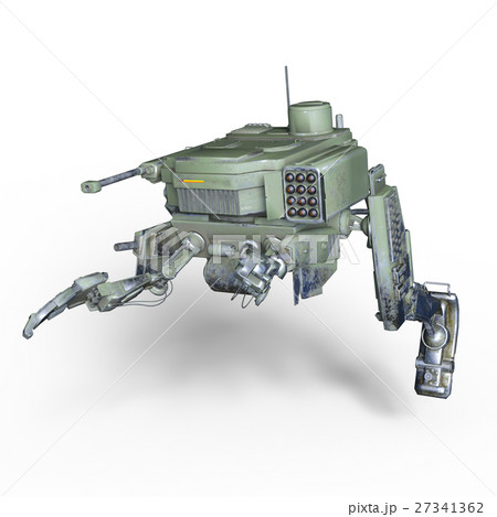 戦闘ロボットのイラスト素材