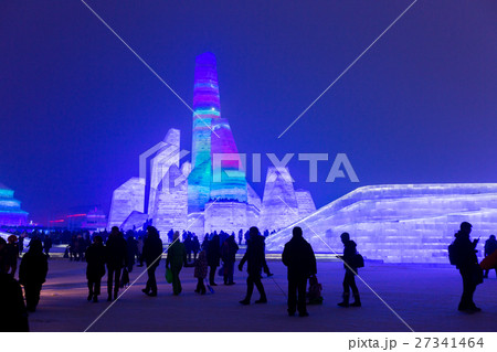 Ice buildings in the ice and Snow Festival harbin 27341464