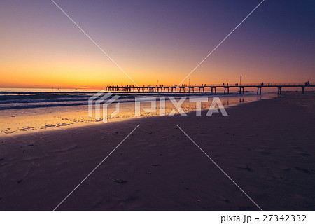 Glenelg Beach Jetty at sunset 27342332
