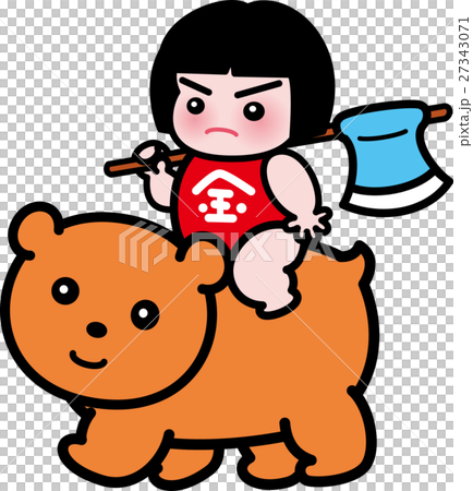 Kintaro straddling the bear Dad's festival May ceremony 27343071
