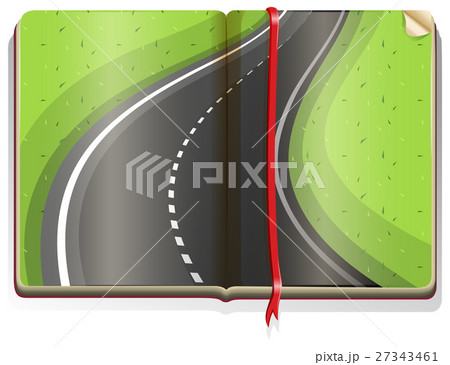 Empty road on the book Empty road on the book 27343461