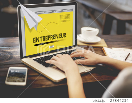 Paper Rocket Startup Business Concept 27344234